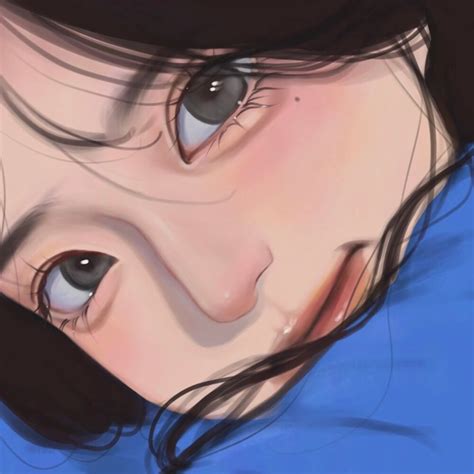 甜美女生化浓妆头像动漫