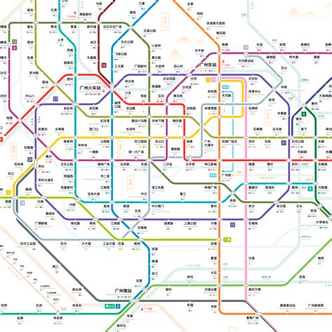 广州地铁线路图 最新最全的 图要清晰_百度知道