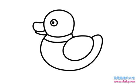 可爱小黄鸭的简笔画怎么画带步骤简单又好看 - 丫丫小报