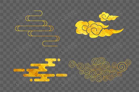 创意金色云纹设计元素素材下载-正版素材401549846-摄图网