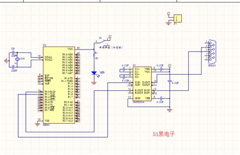 简易单片机程序烧录器电路图PCB文件 - 51单片机