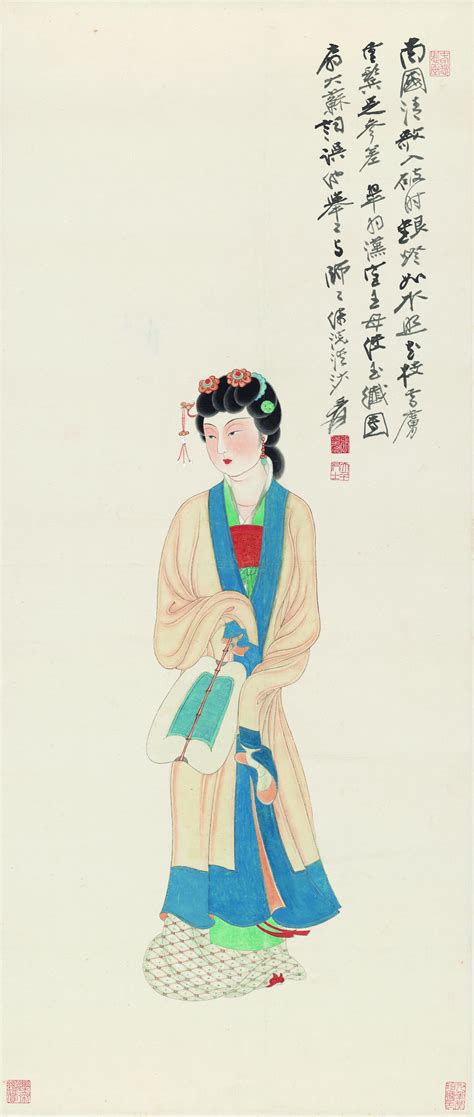 张大千仕女图图片