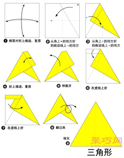 儿童易学的手工折纸 三角形的折法详细步骤教程大全（简单折纸小班） - 有点网 - 好手艺