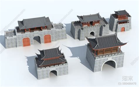 广州古城墙模型,历史古迹景区,旅游景点,摄影,汇图网www.huitu.com