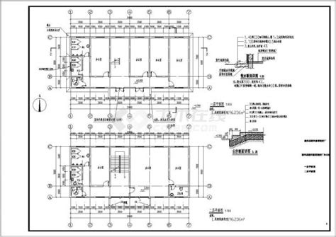 泗洪县朝阳新型建材厂办公楼建筑及水图_办公建筑_土木在线