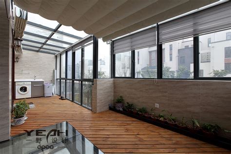 中式风格家装无框阳台窗 – 设计本装修效果图