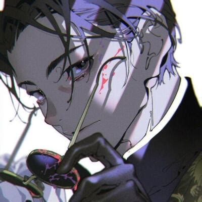 头像紫色非主流男生