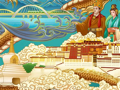 城市插画 | 西藏•拉萨_霍尔设计事务所-站酷ZCOOL