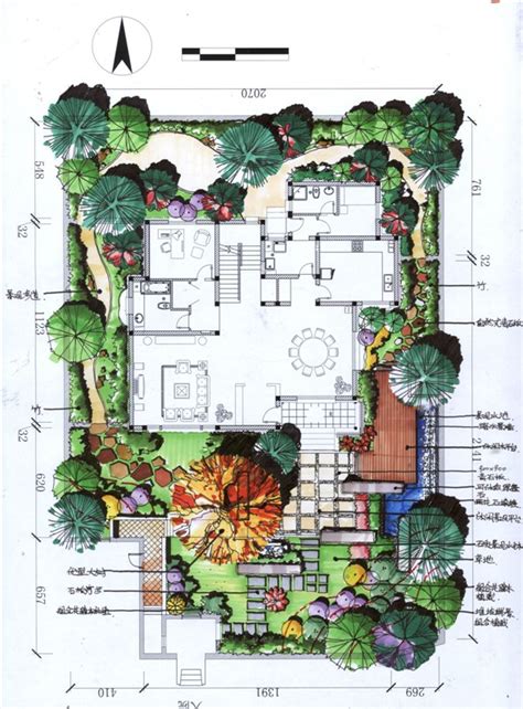 某屋顶花园景观设计平面图_红动网