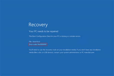 How to Fix Error Code 0xc000000f in Windows 10? - AndowMac