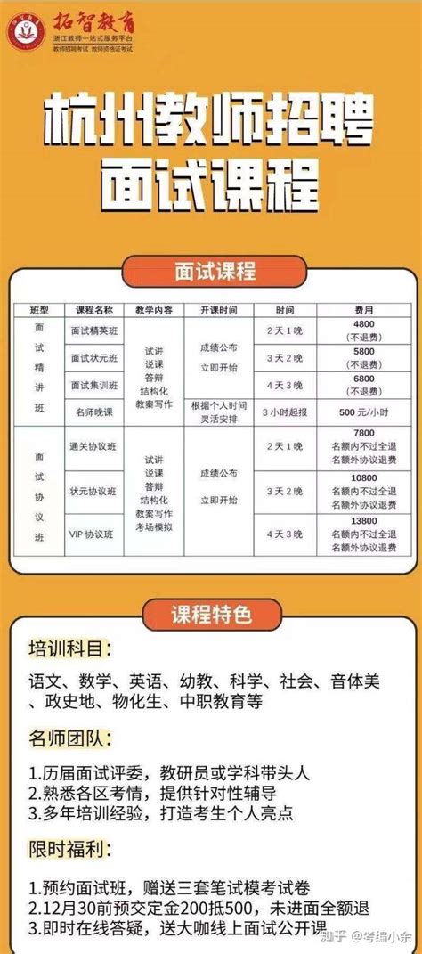 2020下半年杭州拱墅区教师面试形式是什么？ - 知乎