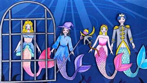 芭比公主换装秀美人鱼公主被女巫抓起来了，芭比意外掉到海底变成人鱼，和人鱼王子一起把美人鱼公主救出来！_少儿_动画片大全_腾讯视频