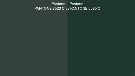 Pantone 8523 C vs PANTONE 5535 C side by side comparison