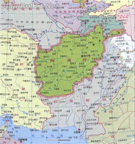 阿富汗行政区域图 - 阿富汗地图 - 地理教师网