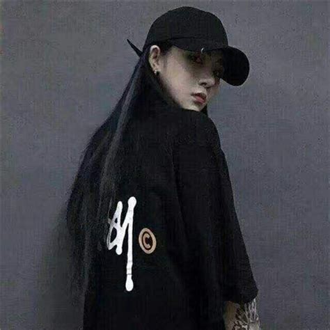 快手非主流黑头像