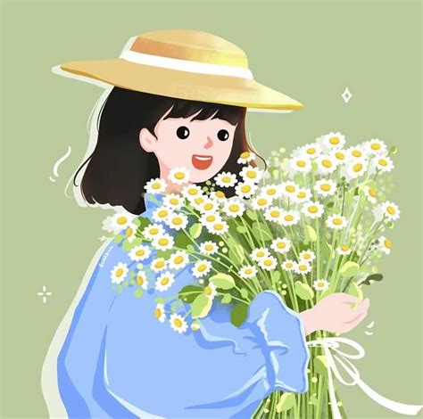 女生温柔春天头像