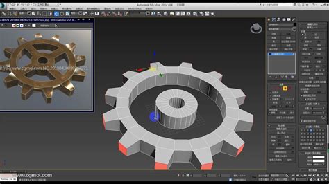 【max视频教程】齿轮3D模型的制作教程+源文件下载_Autodesk 3ds Max教程_CG教程-摩尔网CGMOL