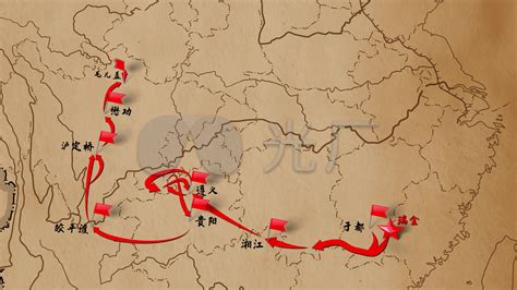 长征地图图片