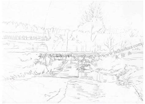 桥的简笔画 桥的简笔画图片大全 - 第 3 页 - 水彩迷