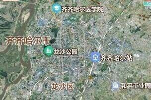 齐齐哈尔市地图 - 卫星地图、实景全图 - 八九网