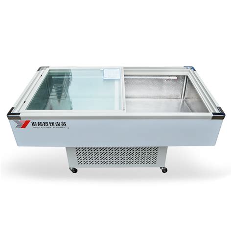 卧式冰柜商用大容量双门海鲜冷冻柜商用展示柜-阿里巴巴
