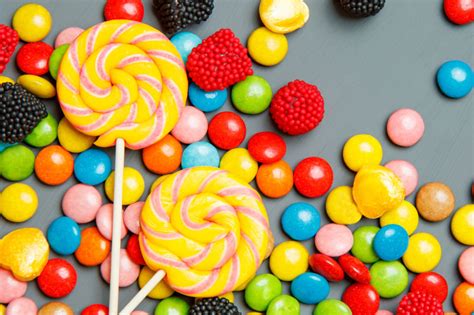 糖果,色彩鲜艳,果味软糖,果冻,糖,棒棒糖,软糖,多色的,多样,可爱的摄影素材,汇图网www.huitu.com