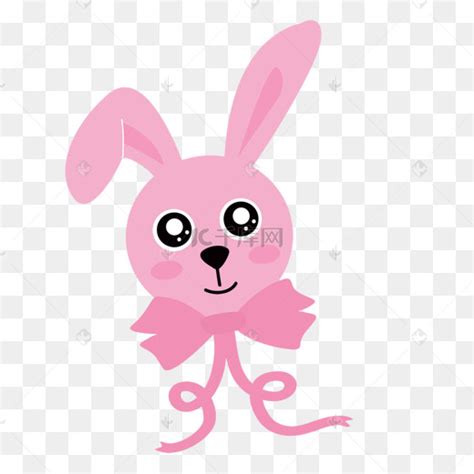 粉色兔子矢量图片-粉色兔子矢量图片素材免费下载-千库网