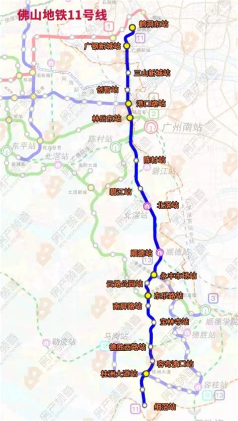 广佛地铁线路规划图-