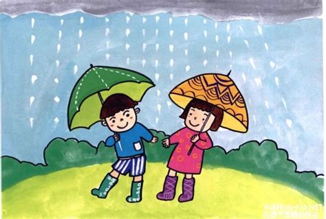 儿童学画画教程:下雨天-露西学画画