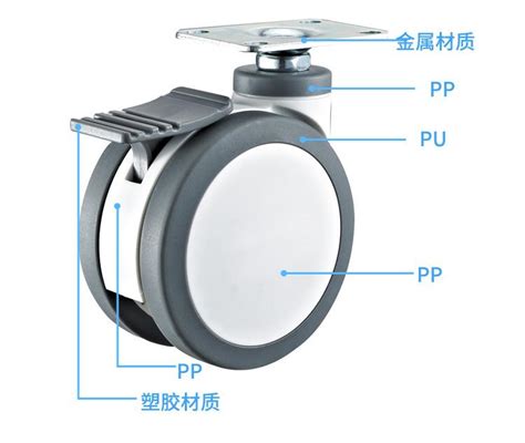 美式圆杆医疗脚轮-医疗器械台车脚轮-脚轮-医疗脚轮-医疗万向轮-深圳市大力鸿震智能脚轮科技有限公司-