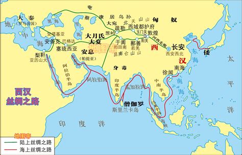 西汉地图图片