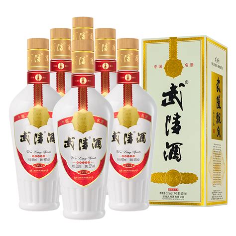 (C10)2015年武陵酒53度500ml*6瓶原箱酱香型白酒老酒收藏酒陈年 - 拍卖