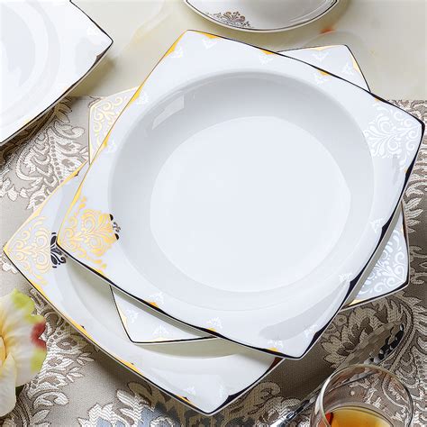 唐山骨瓷餐具盘子菜盘家用餐盘创意不规则西餐盘日式碟子陶瓷鱼盘 | 景德镇名瓷在线
