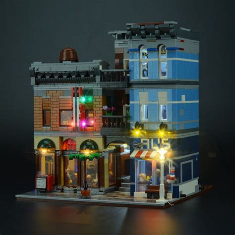 LEGO 乐高 街景系列 10246 侦探社_拼插积木_什么值得买
