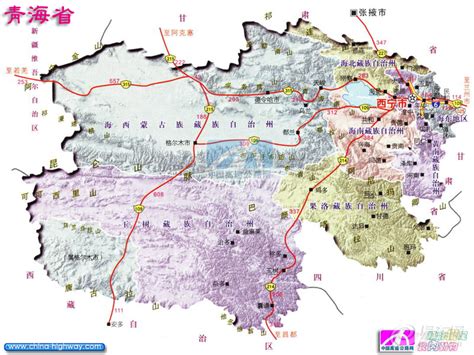 青海地图全图高清版下载-青海省地图高清版可放大下载-绿色资源网