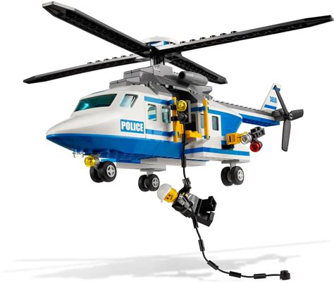 LEGO City 3658 pas cher, L’hélicoptère de police