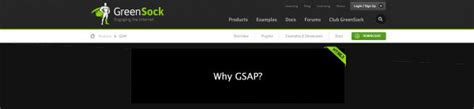 GSAP 可能目前最炫酷的免费动画库之一了。它运行于纯粹的 JavaScript 之上，是目前最强健的动画资源库之一。