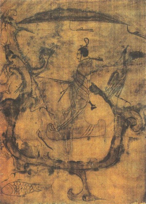 战国帛画:1-《人物御龙图》2-《人物龙凤图片