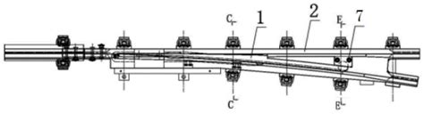 60kg/m钢轨12号复式交分道岔 护轨-铁路道岔护轨-图片