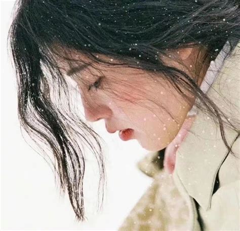 冬天头像甜美女生图片