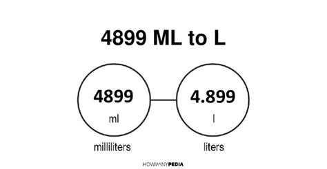 4899 mL to L - Howmanypedia.com