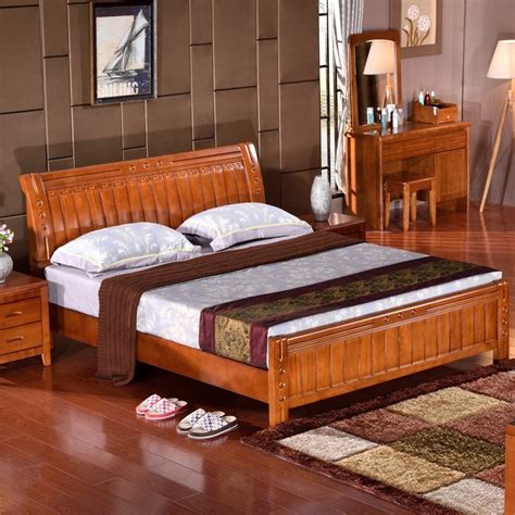 实木床双人哪种牌子比较好 实木床双人床原木全实木价格
