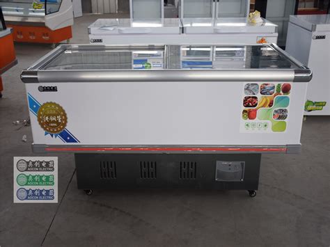 卧式冰柜商用大容量双门海鲜冷冻柜商用展示柜-阿里巴巴