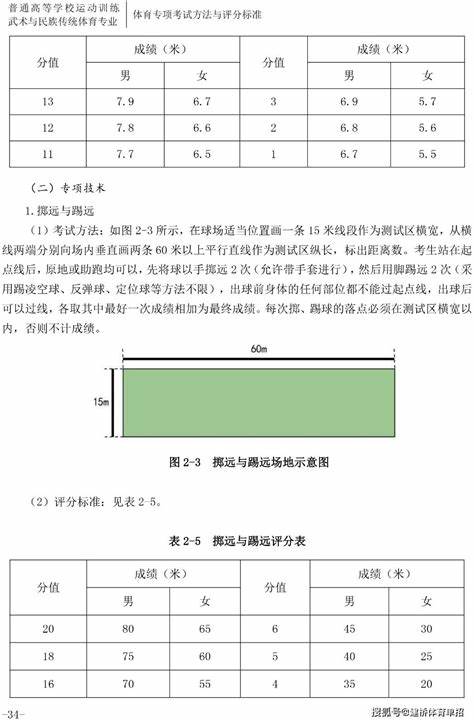 2024足球单招成绩标准