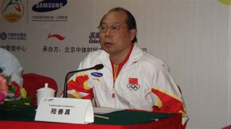 图文：中国体操队赛前发布会 女队教练陆善真-搜狐体育