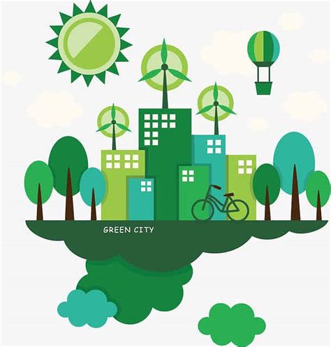 城市绿色环保海报背景图片免费下载 - 觅知网