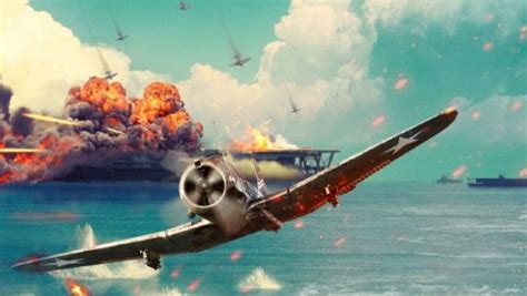决战中途岛：9艘航空母舰一起发射，炸爆天上全部战斗机，刺激_电影_高清1080P在线观看平台_腾讯视频