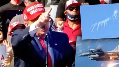 飞机闯入特朗普集会上空，美军F16战机升空拦截_凤凰网视频_凤凰网