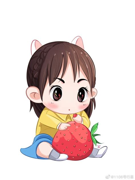 杨紫甜美女生头像动漫