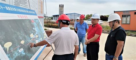 市国资委领导到银洲湖高速公路建设项目施工现场检查指导工作